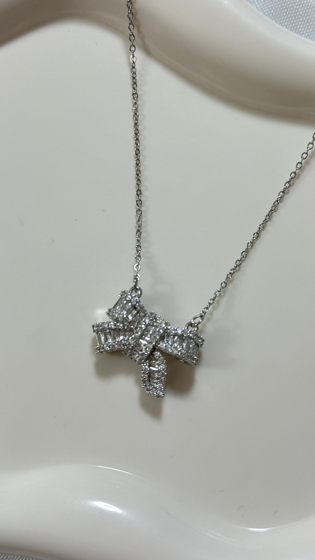 Collana fiocco silver