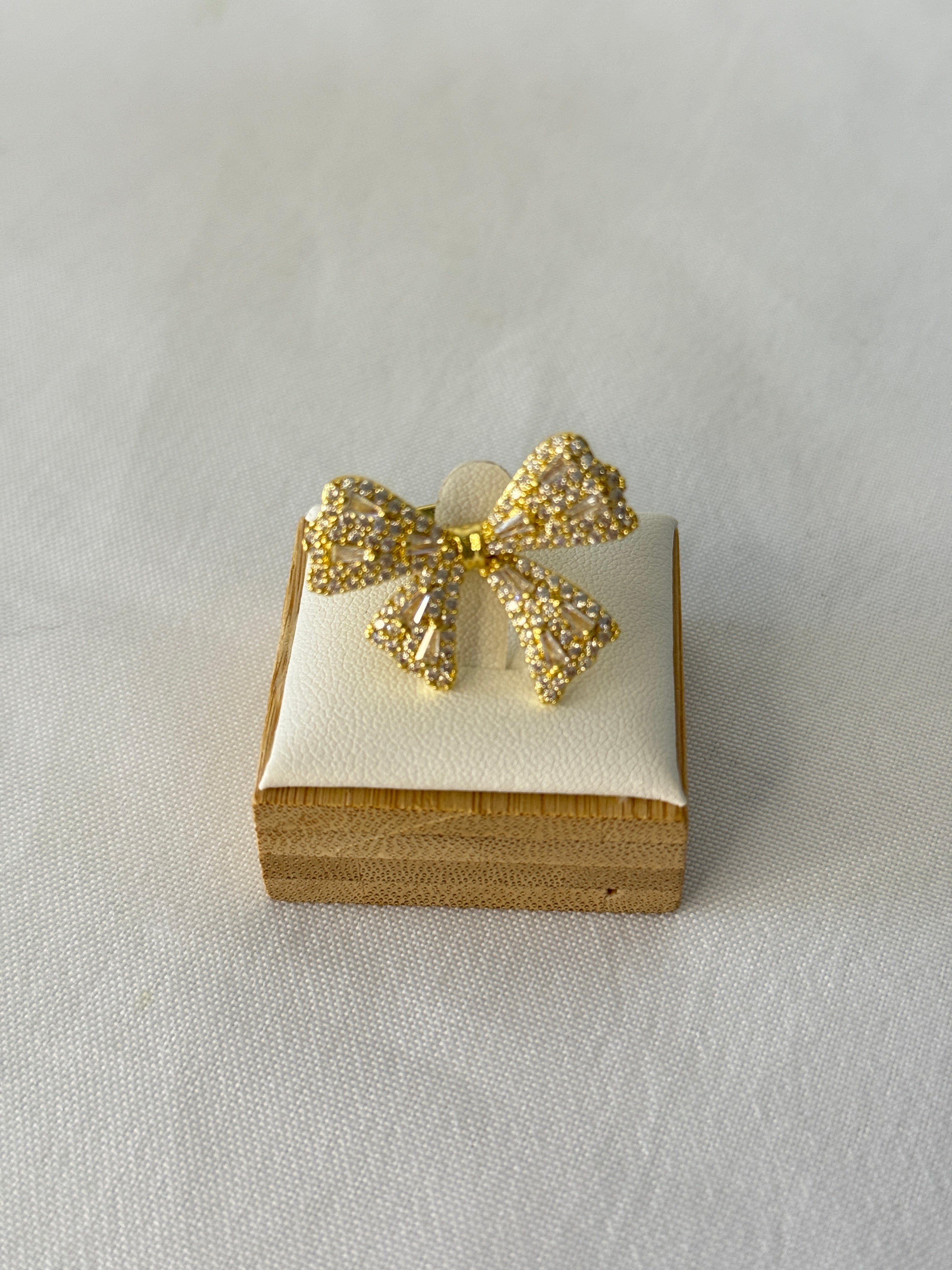 Anello fiocco big gold