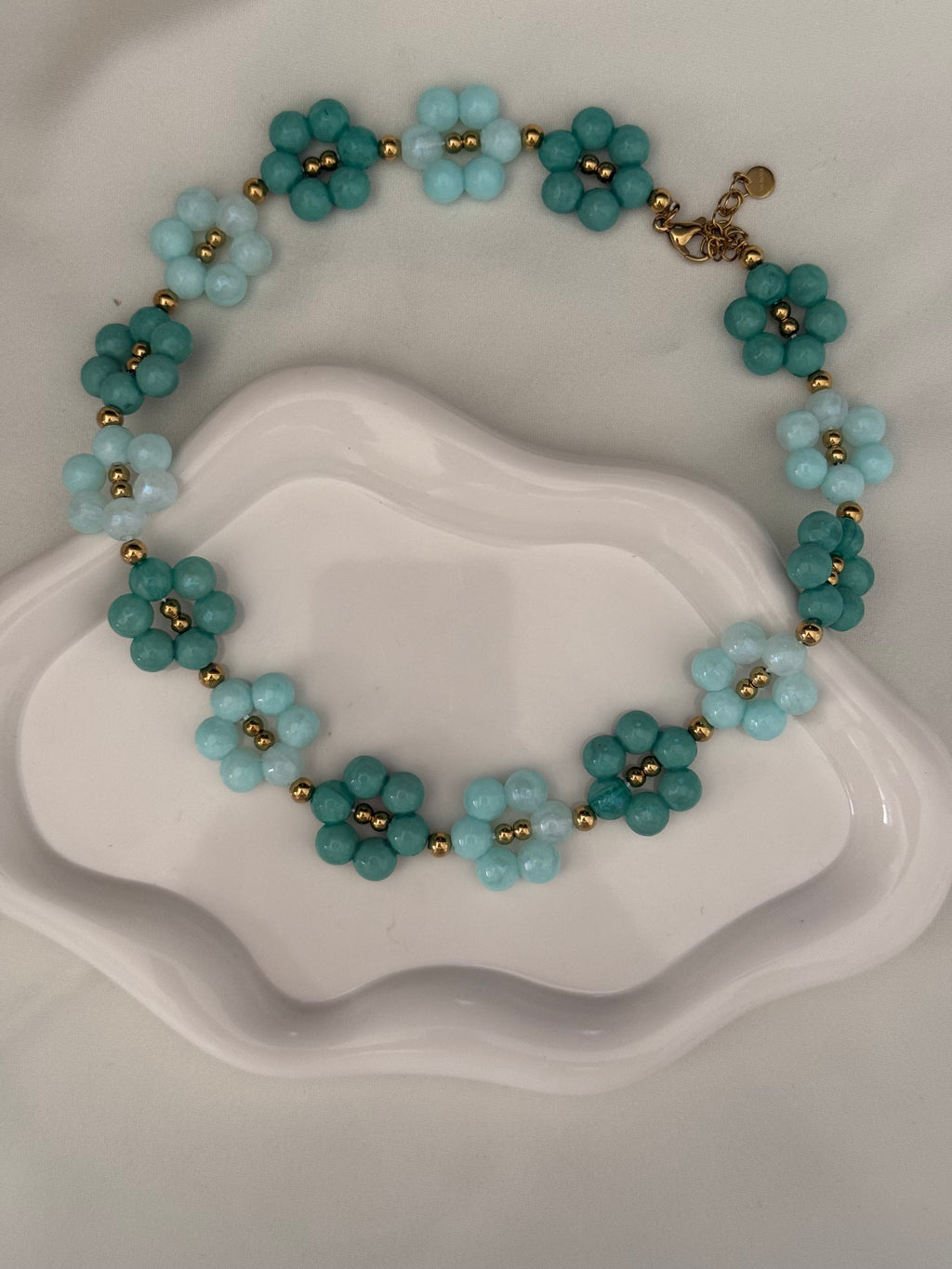 Collana Flower in azzurro