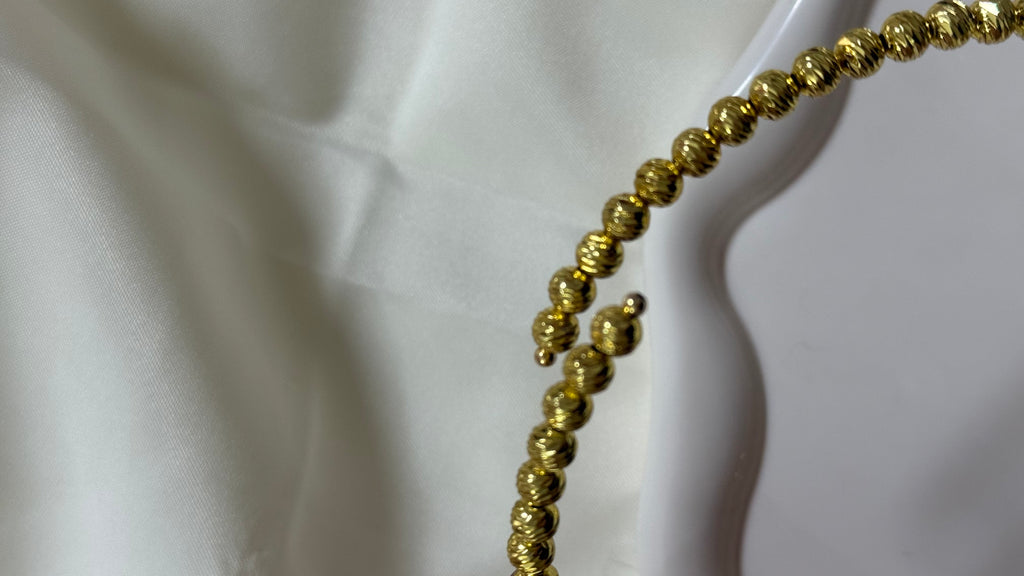 Collier con perline gold