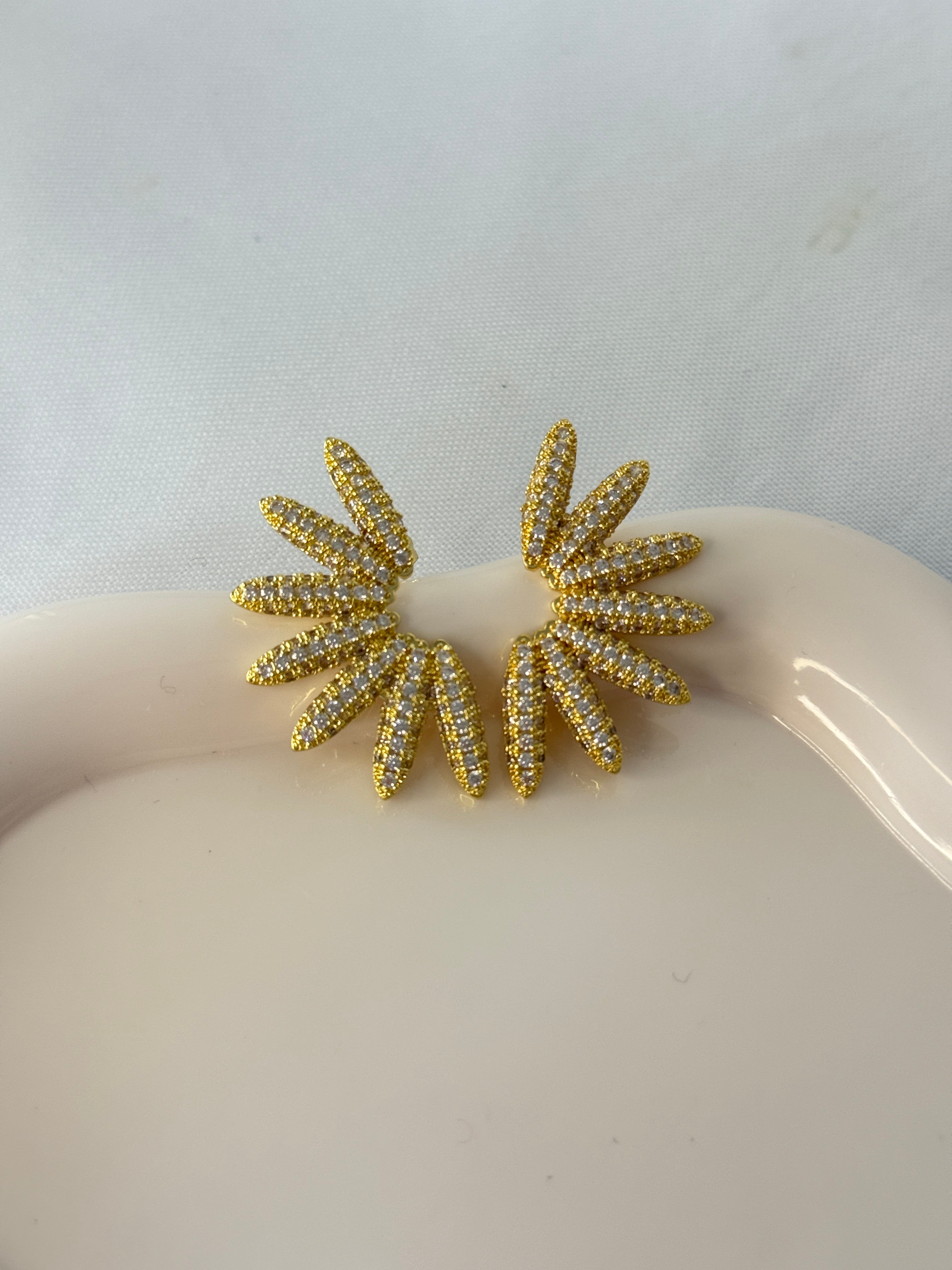 Orecchini mezzo sole gold