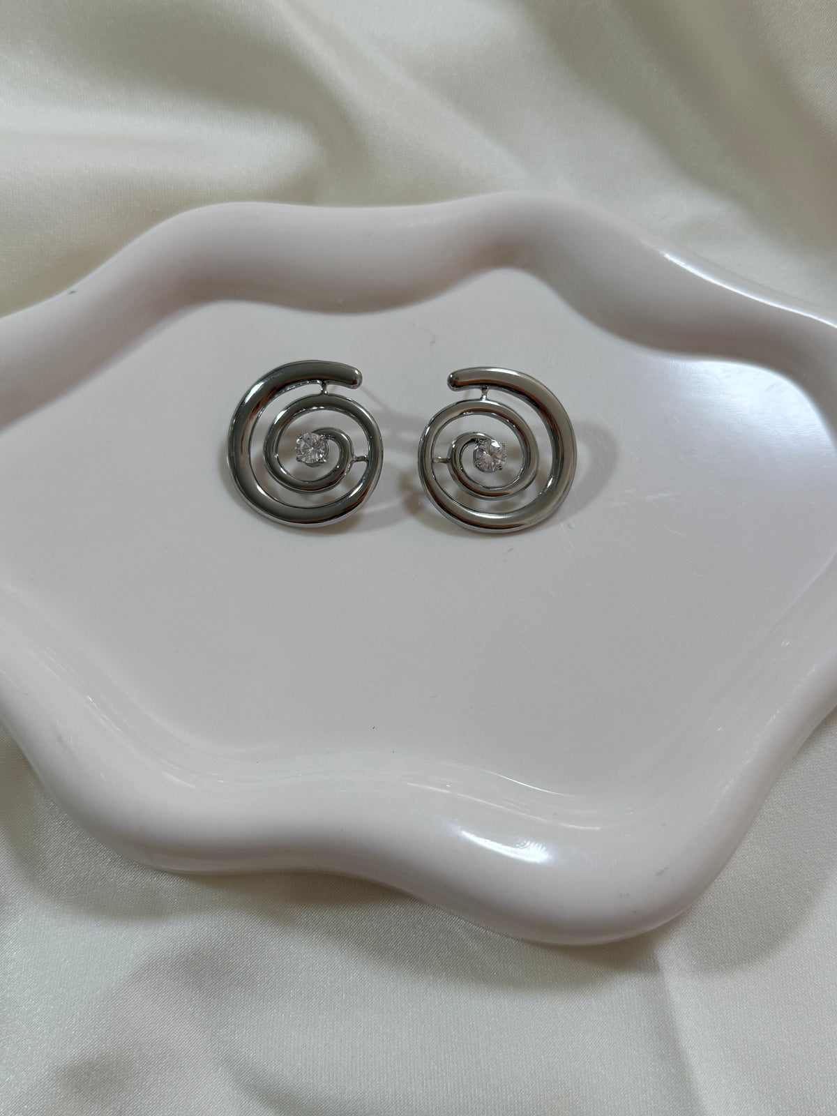 Bottoni spirali silver