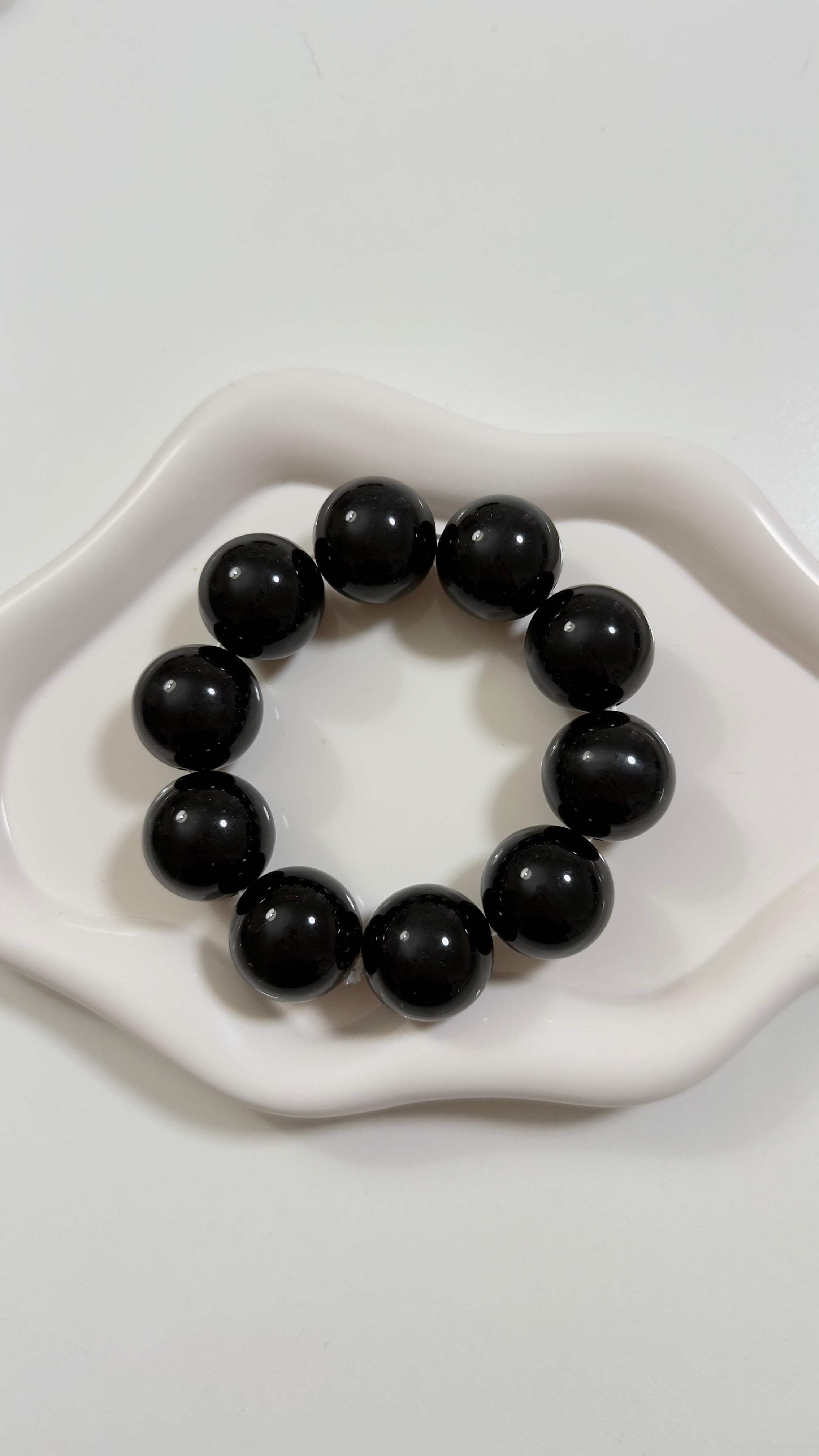 Bracciale perle nero