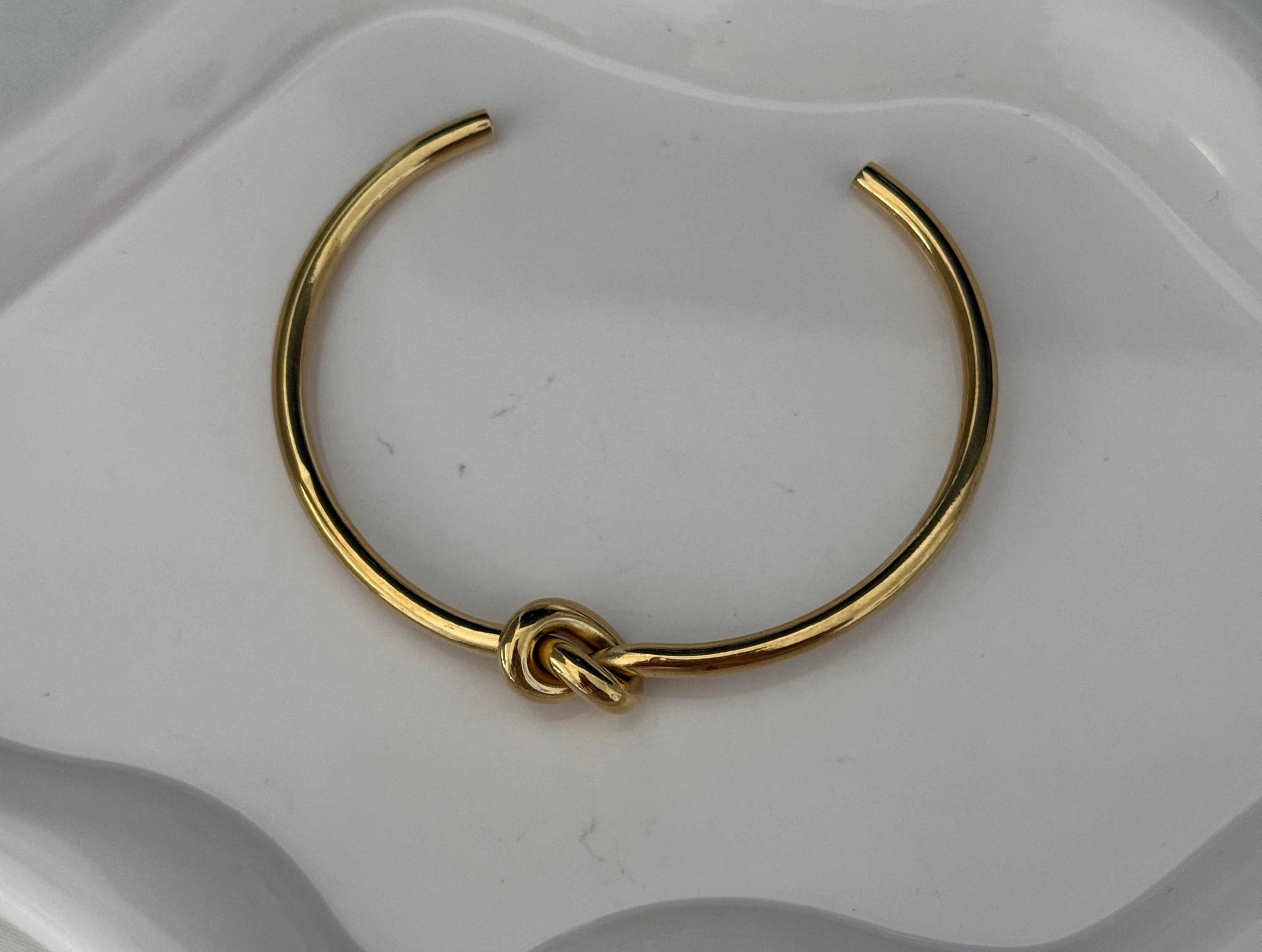 Bracciale “nodo” rigido gold