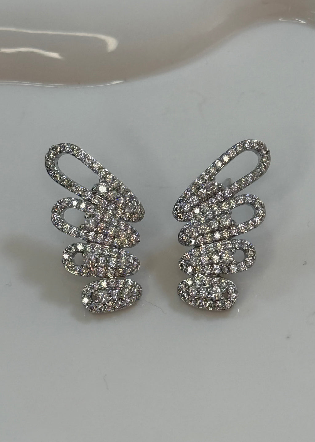 Orecchini mezz’ala farfalla silver