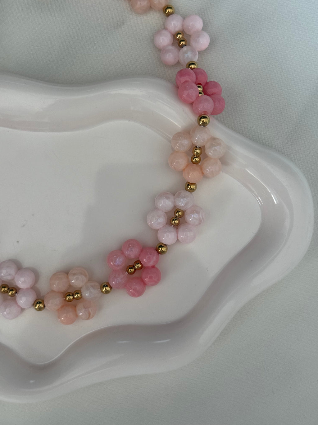 Collana Flower in rosa