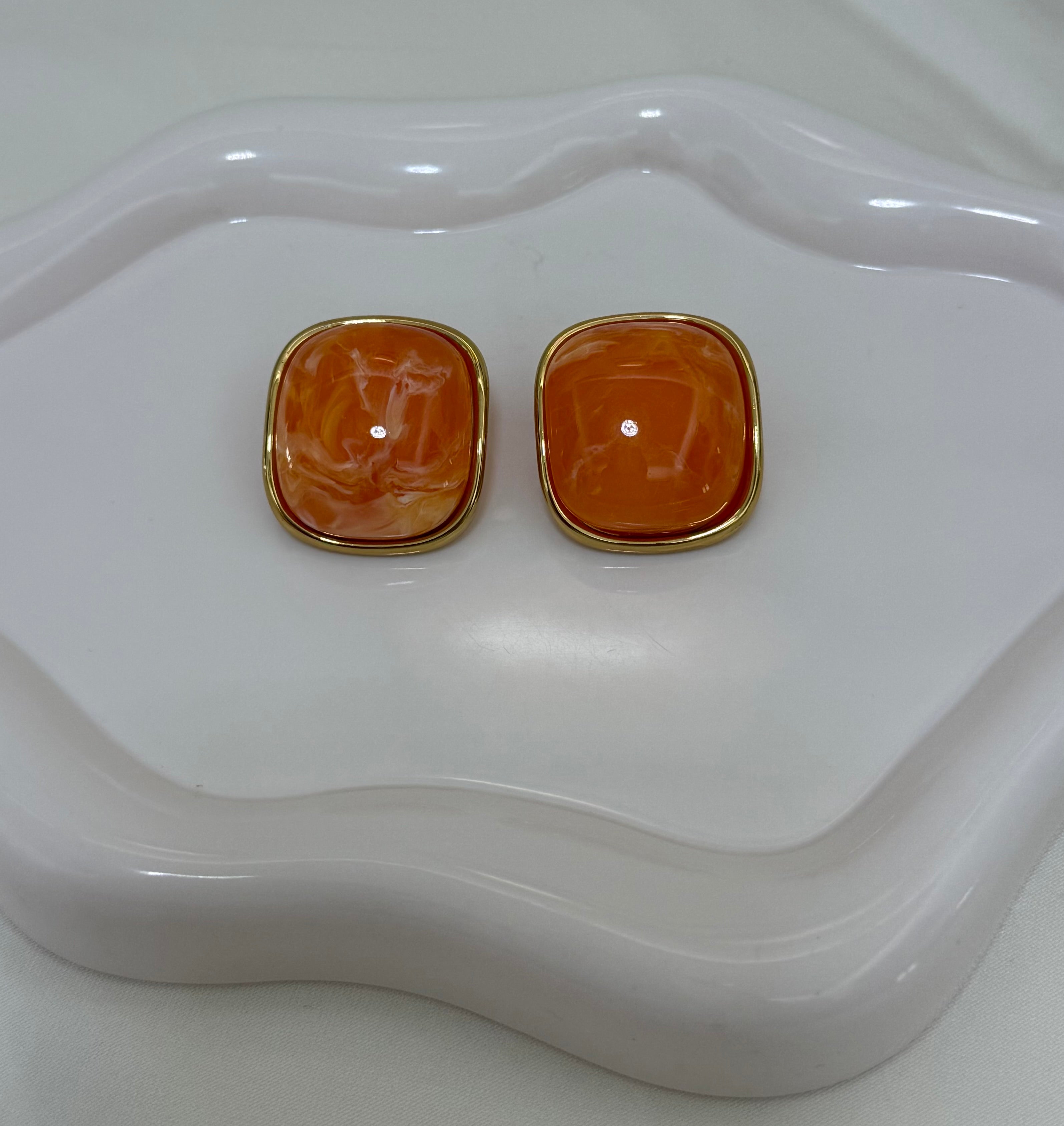 Bottone “Iris” arancio
