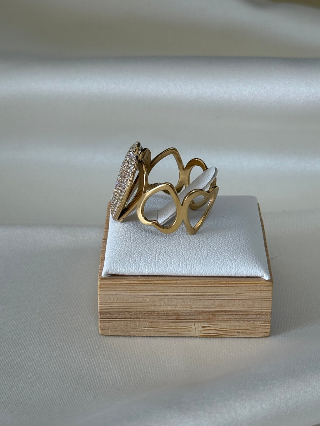 Anello “big heart” gold