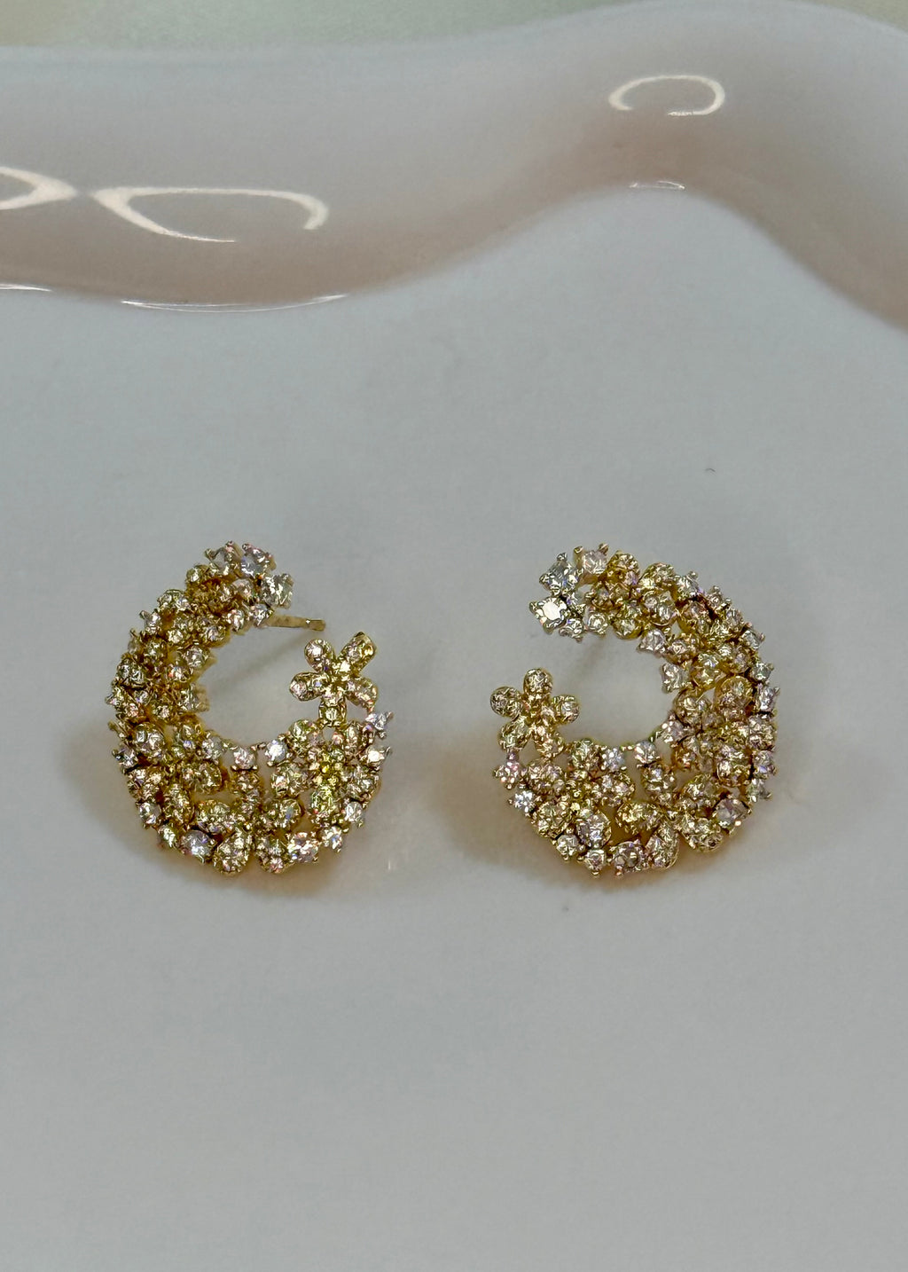 Orecchini C gold e zirconcini