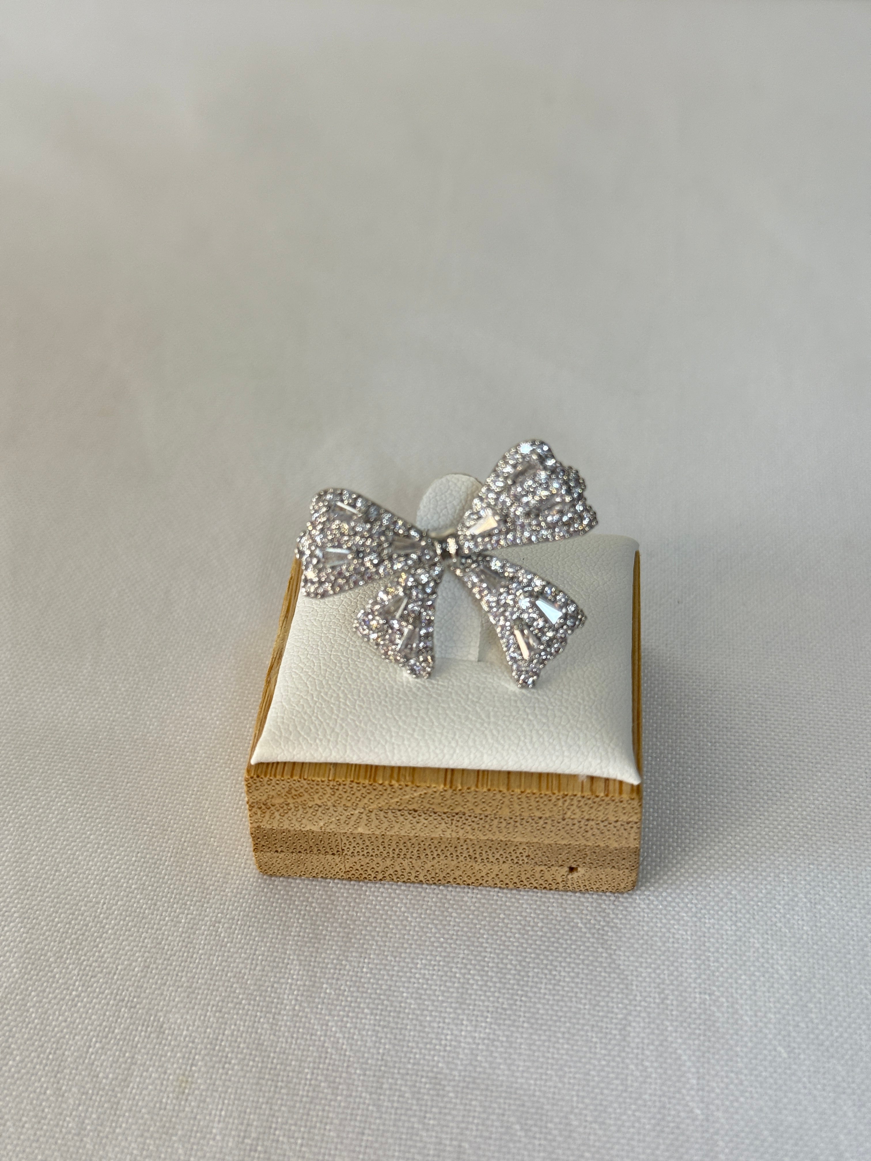 Anello fiocco big silver