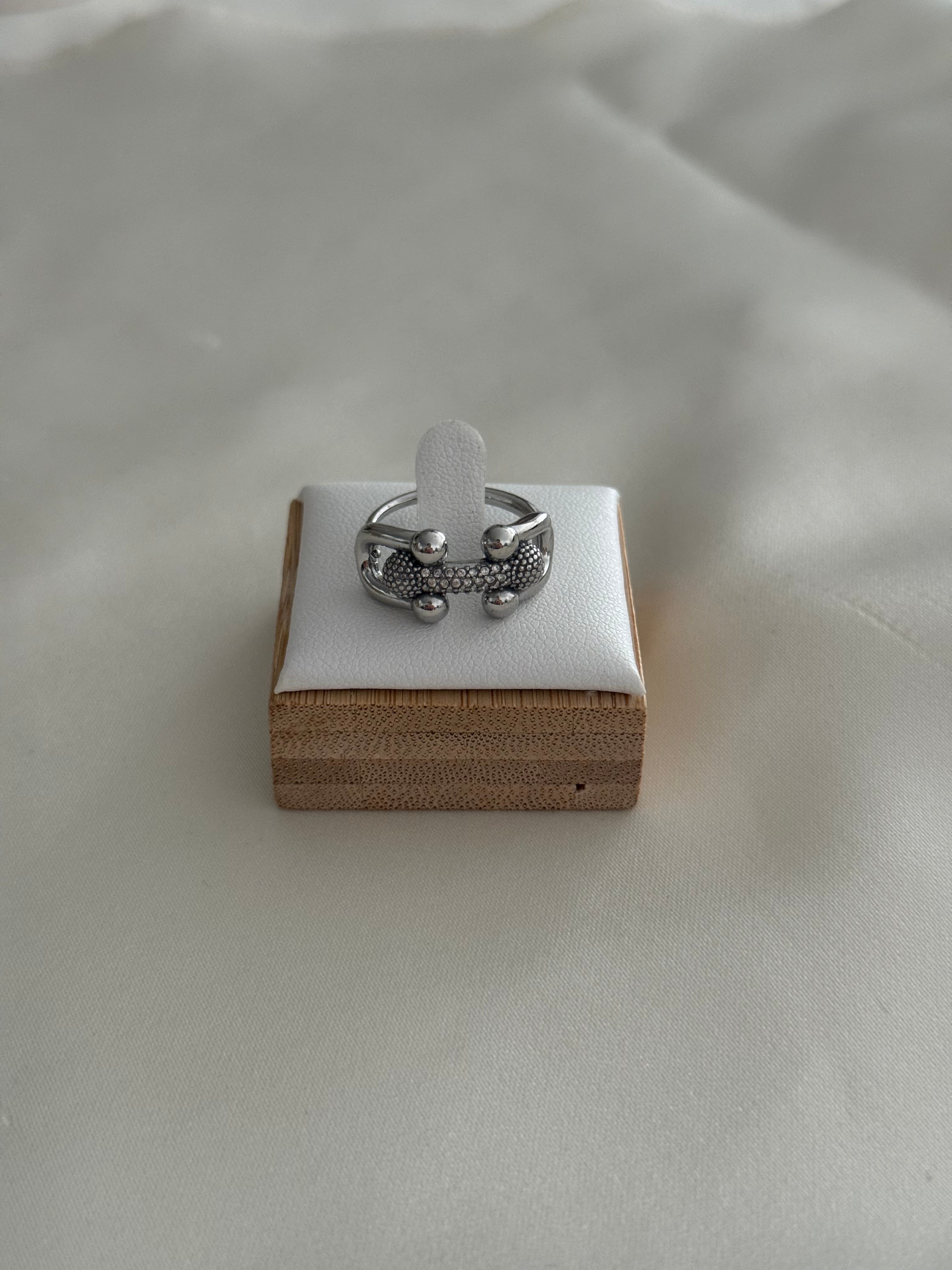 Anello catena silver