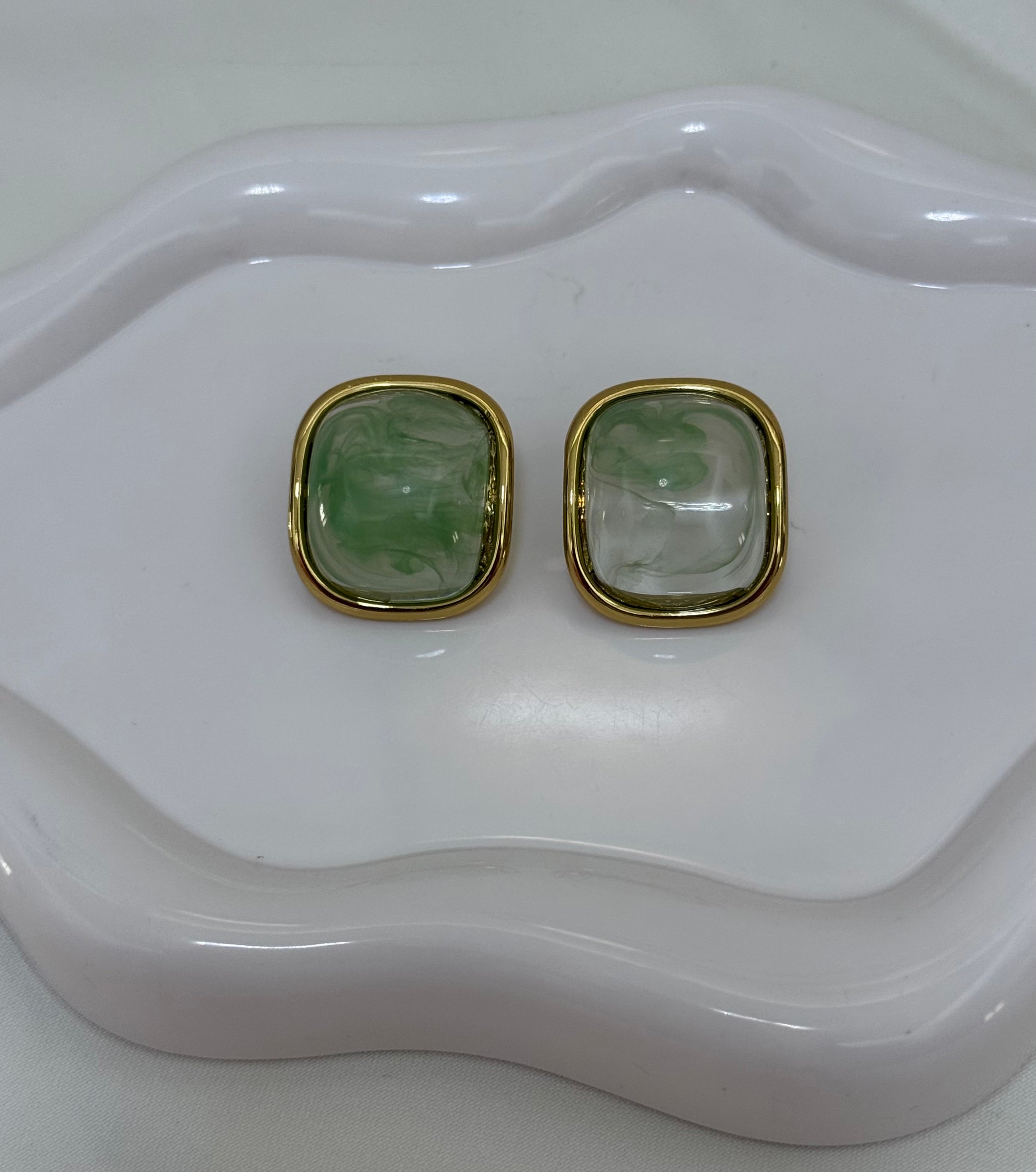 Bottone “Iris” verde