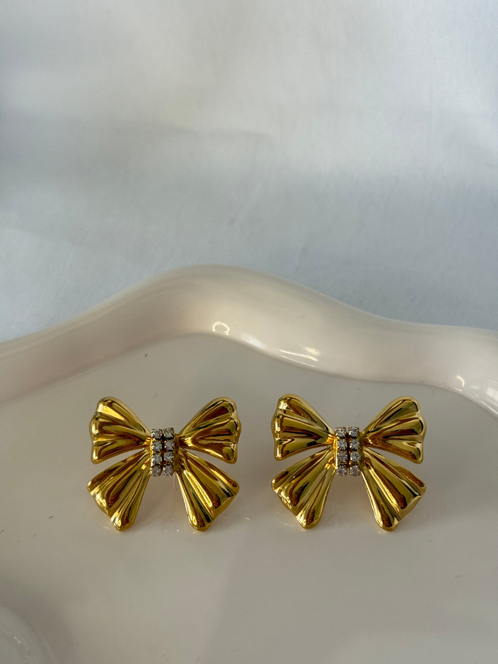 Orecchini fiocco gold