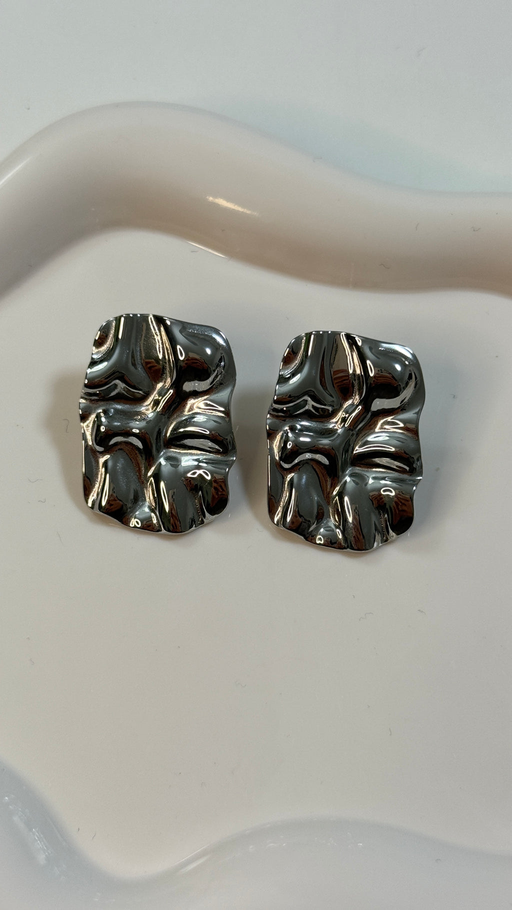 Bottoni rettangolari silver