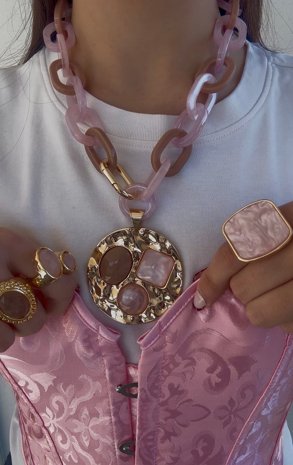 Collana Selena in rosa