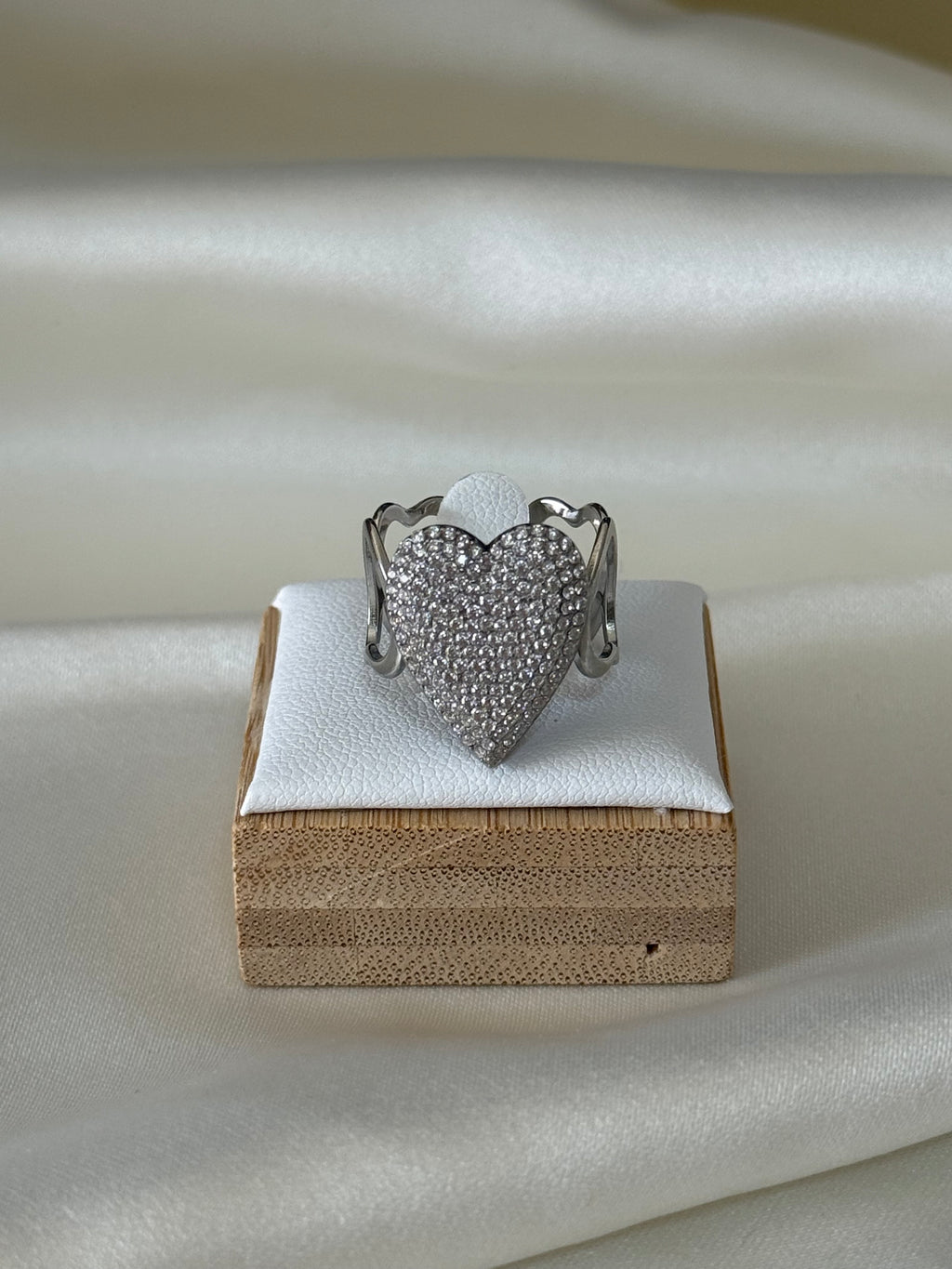 Anello “big heart” silver