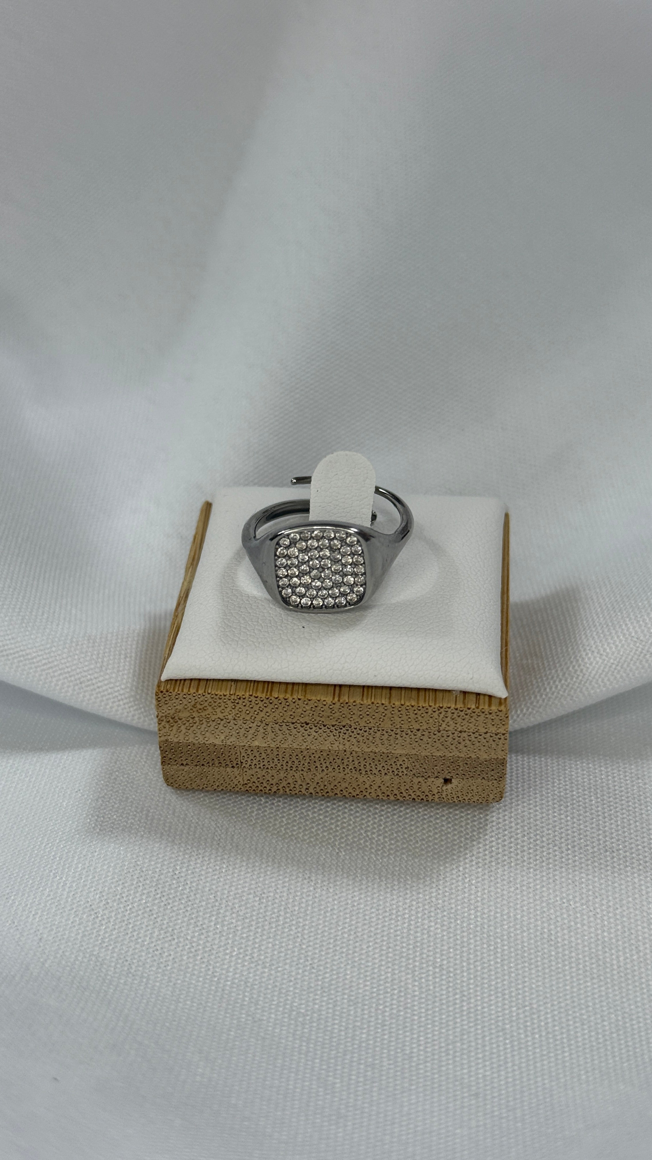 Chevalier quadrato brillantinato silver