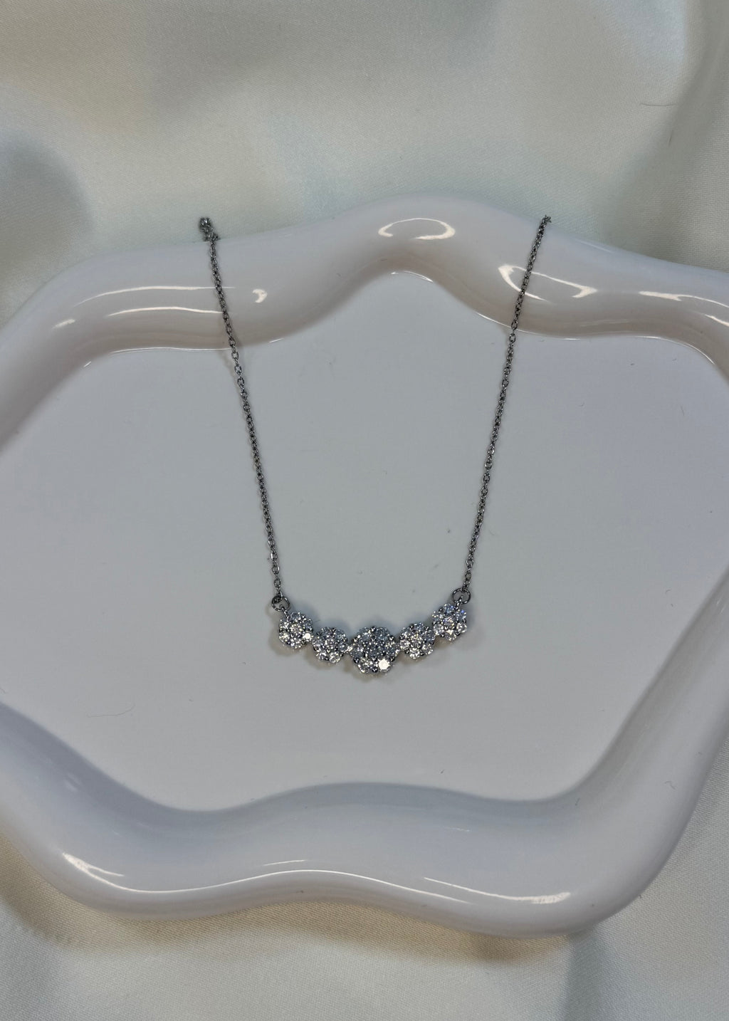 Collana Five flowers silver