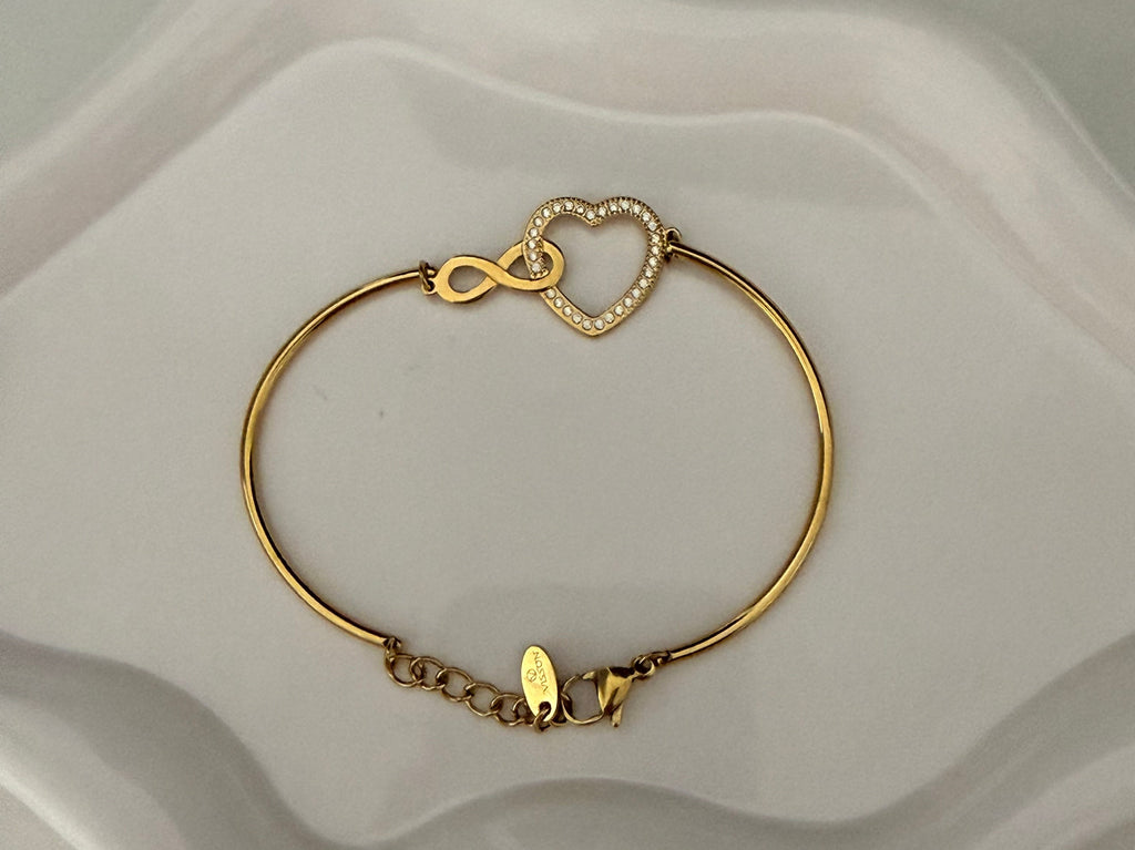 Bracciale “infinity love” gold
