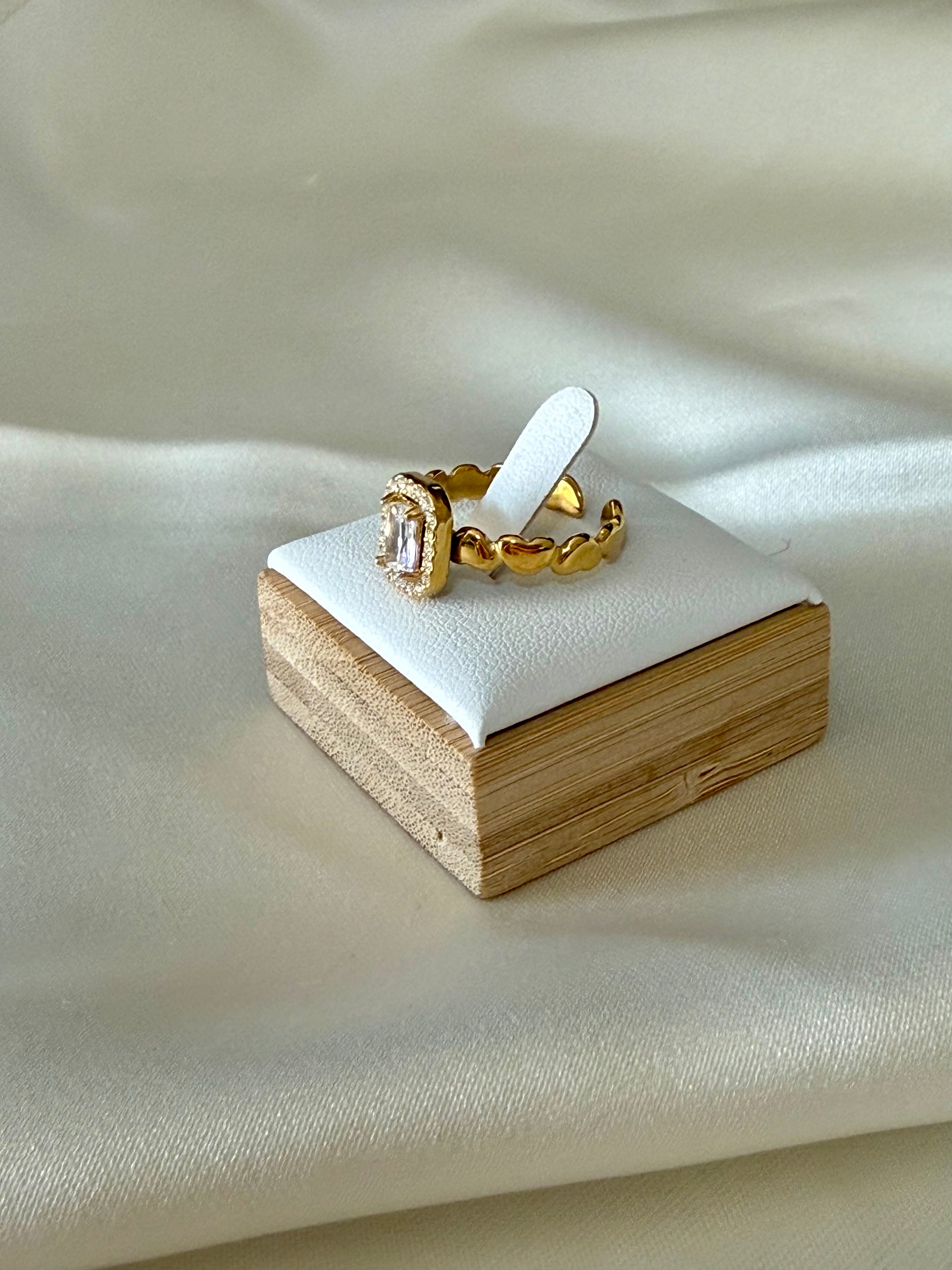 Anello “diamond heart” gold