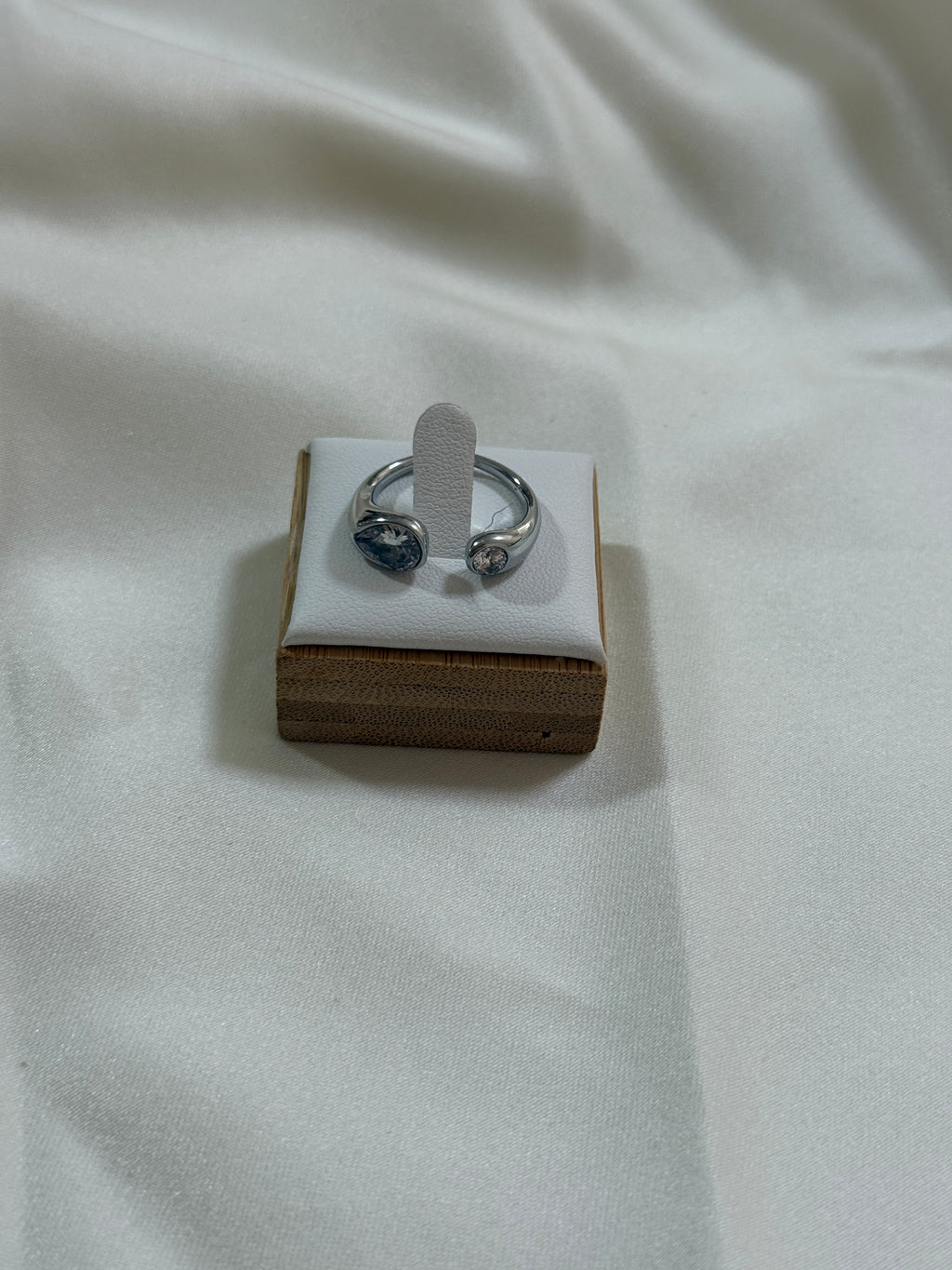 Anello sfere di luce silver
