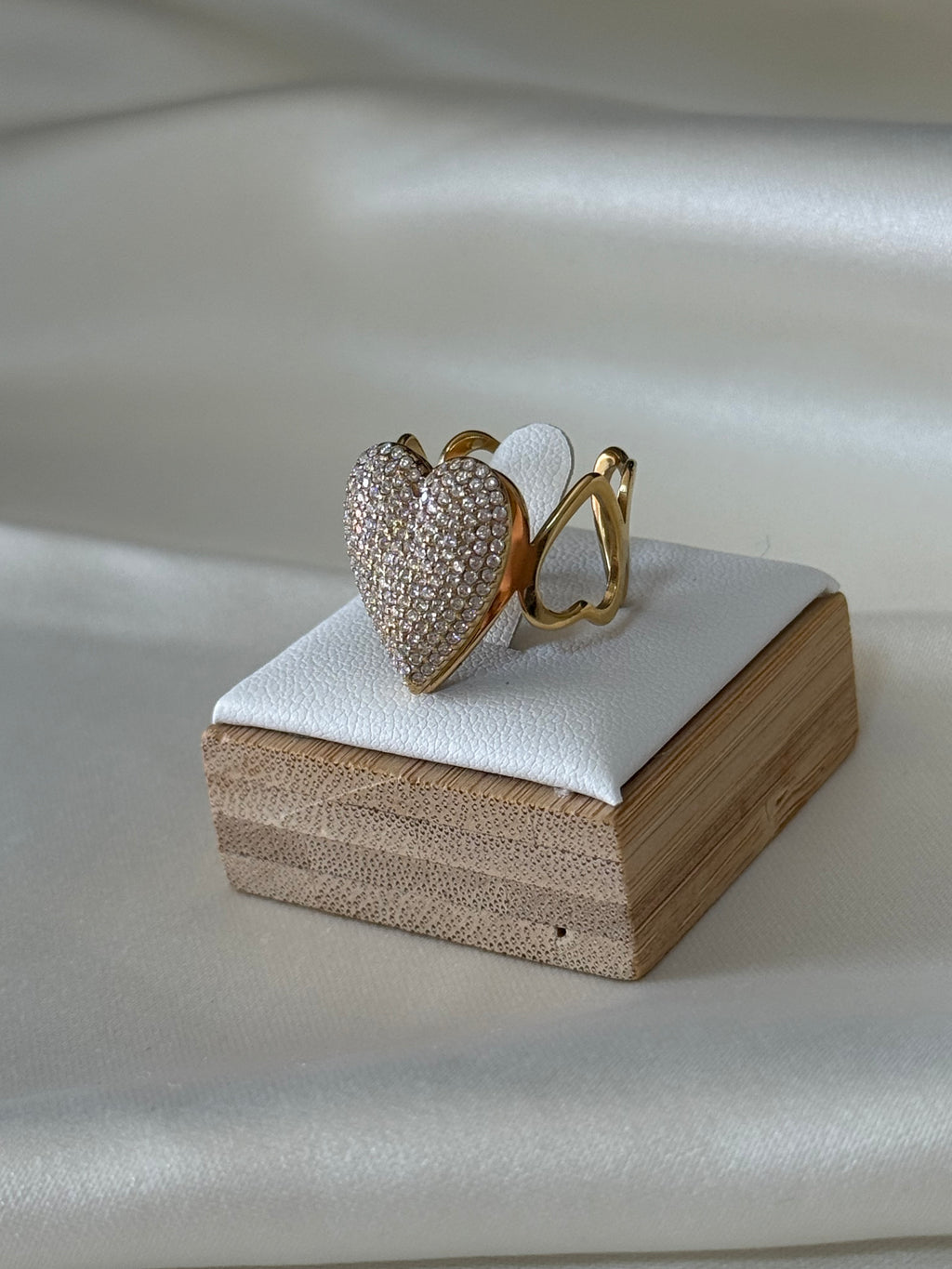 Anello “big heart” gold