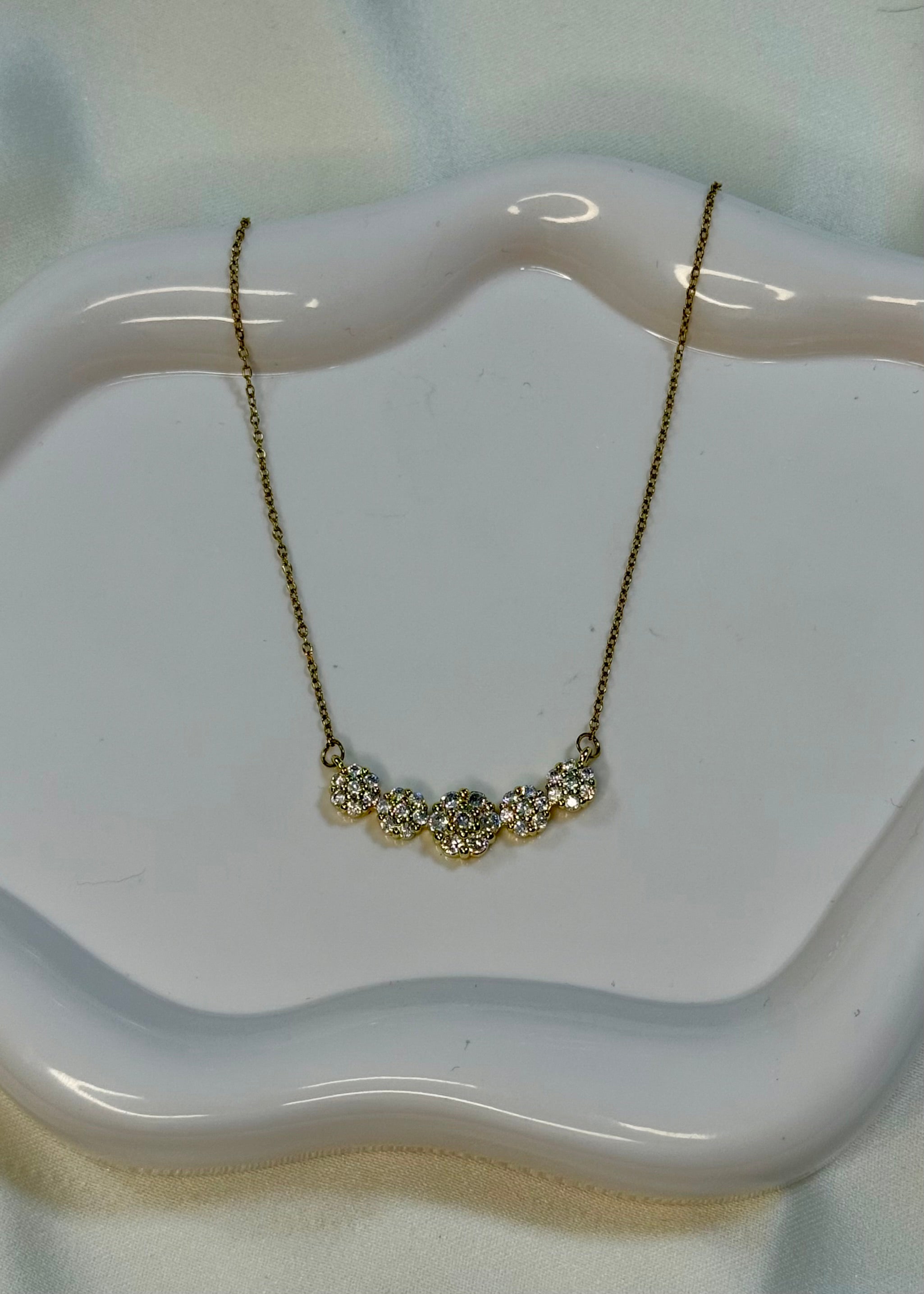 Collana Five flowers gold