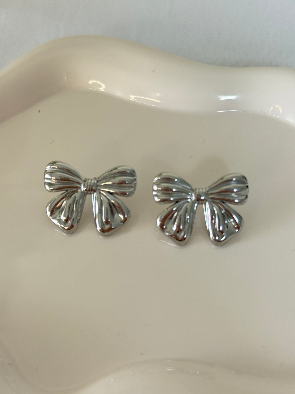 Orecchini fiocco silver