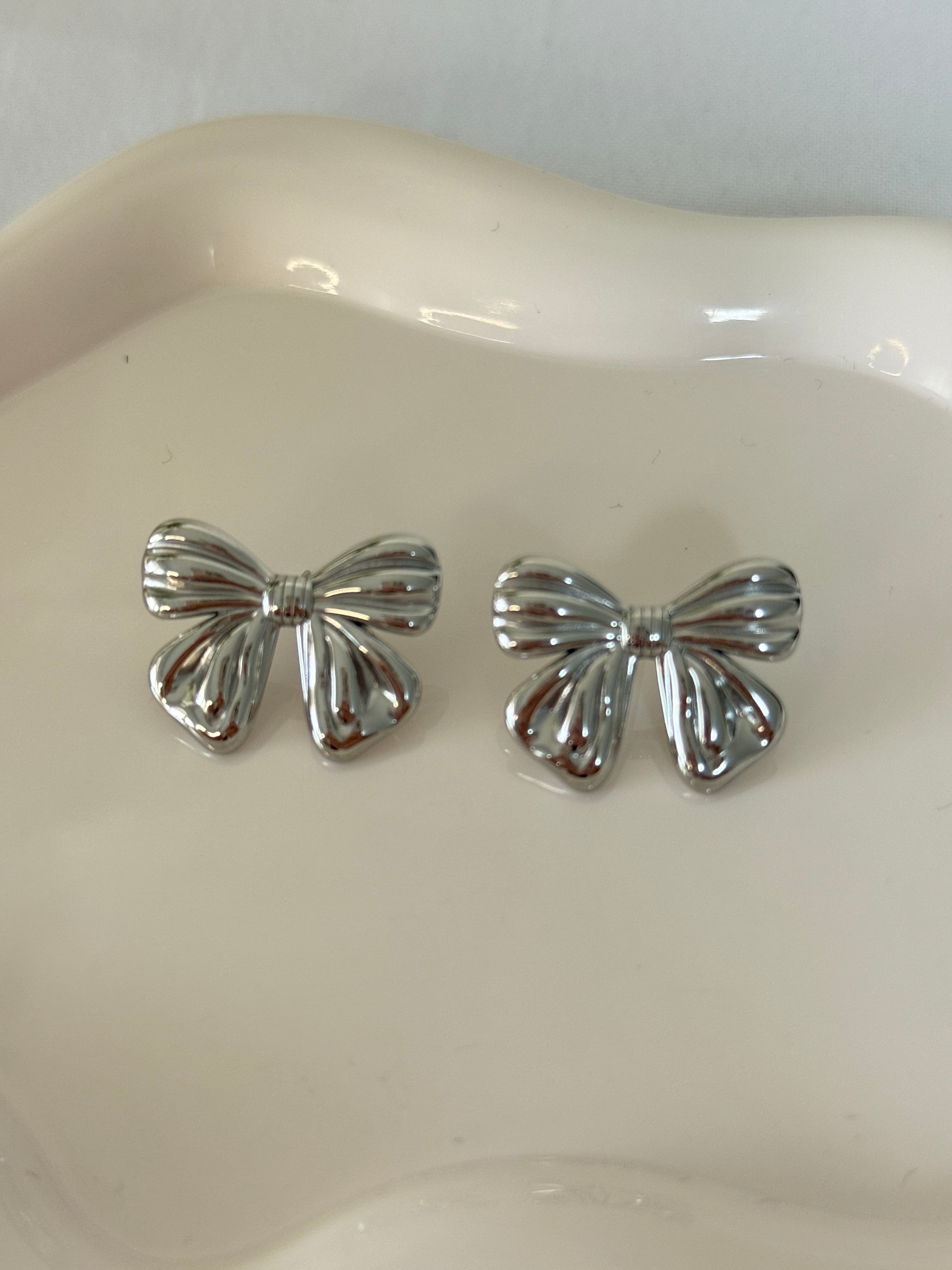 Orecchini fiocco silver