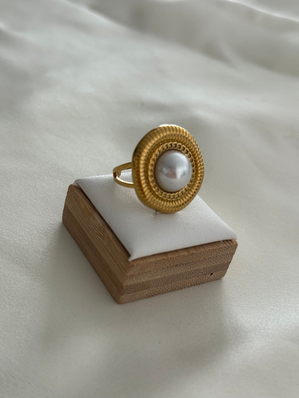 Anello perla gold