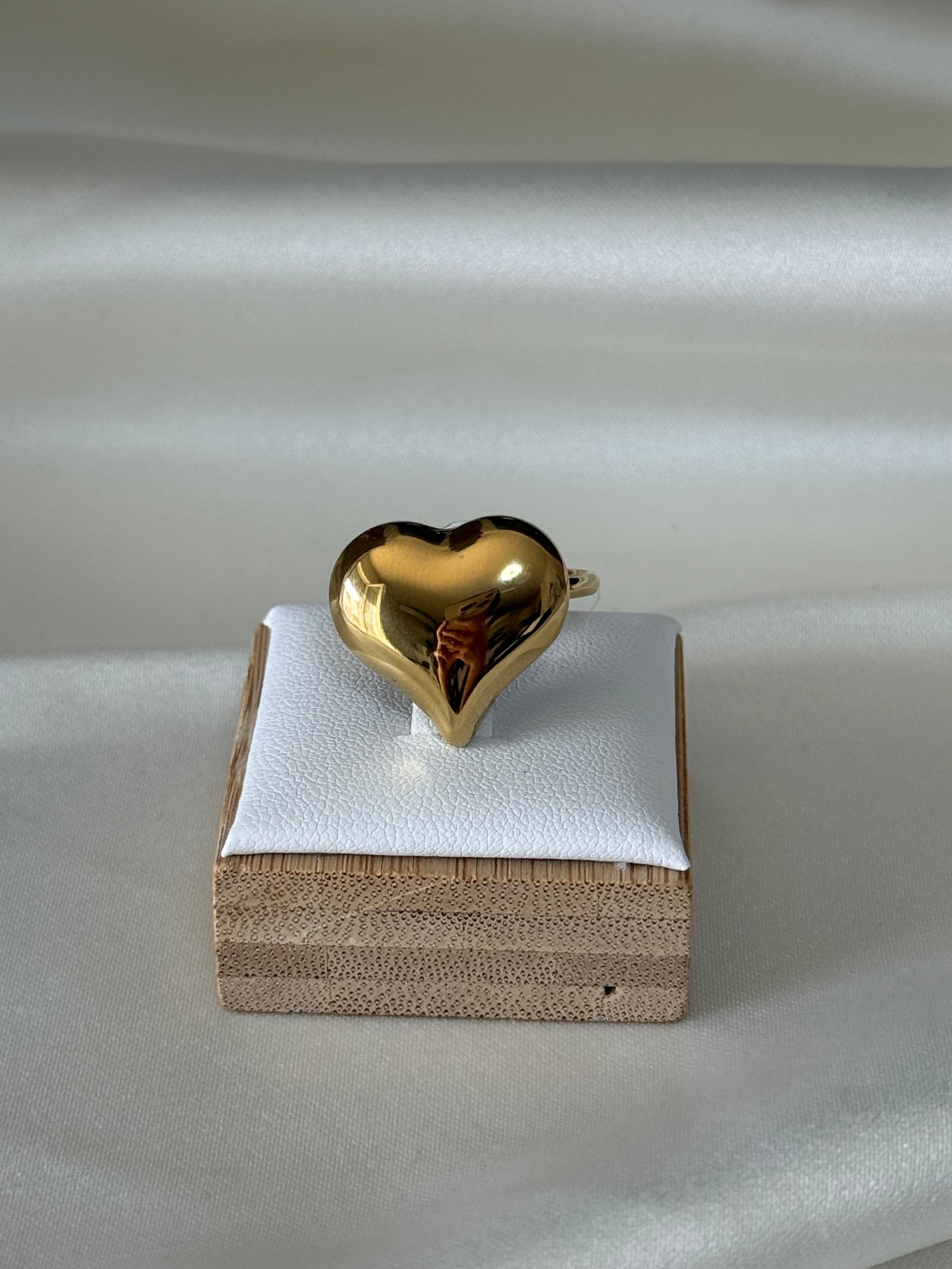 Anello heart gold
