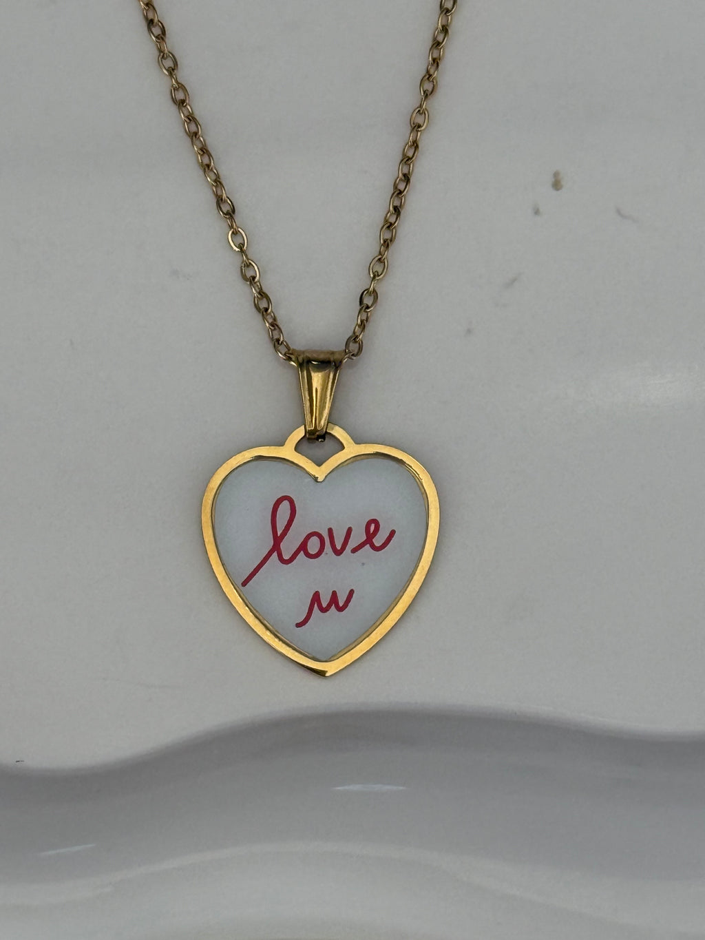 Collana “love u” gold