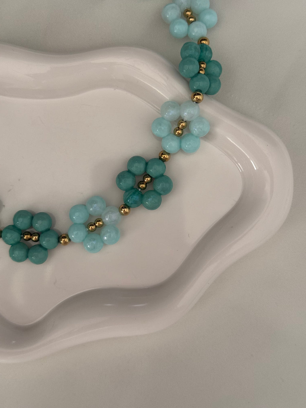 Collana Flower in azzurro