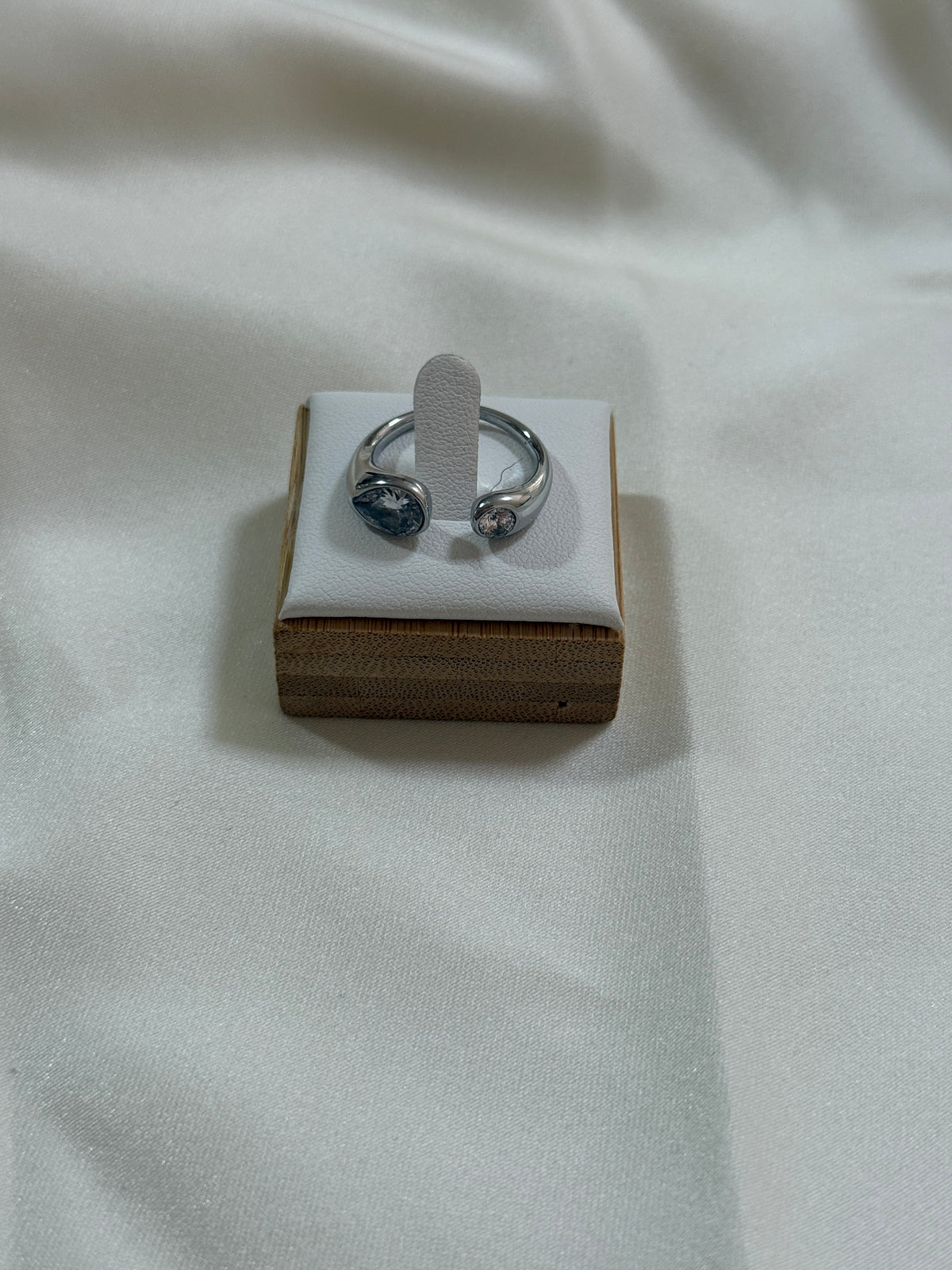 Anello sfere di luce silver
