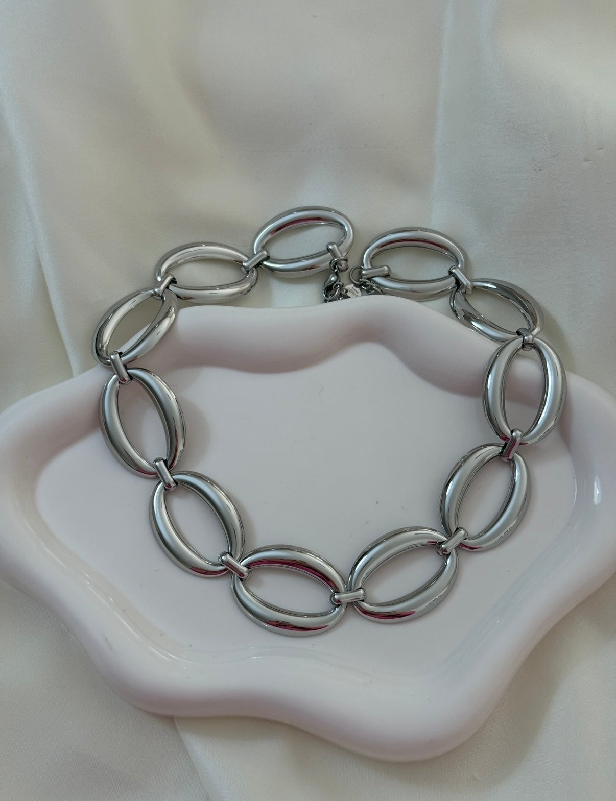 Collana “Oval Bold” silver