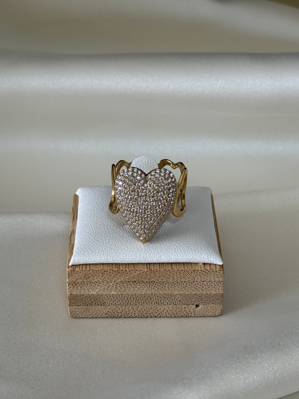 Anello “big heart” gold