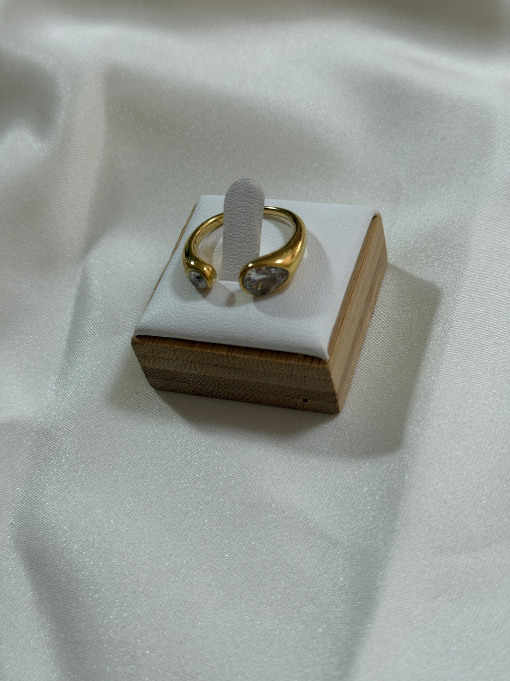Anello sfere di luce gold