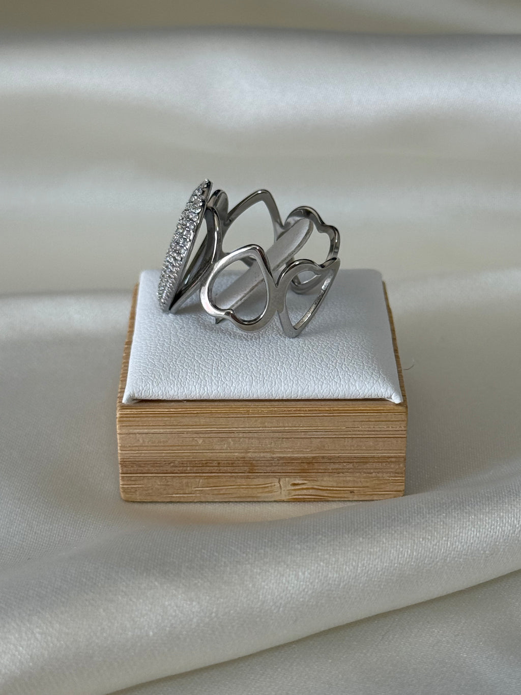 Anello “big heart” silver