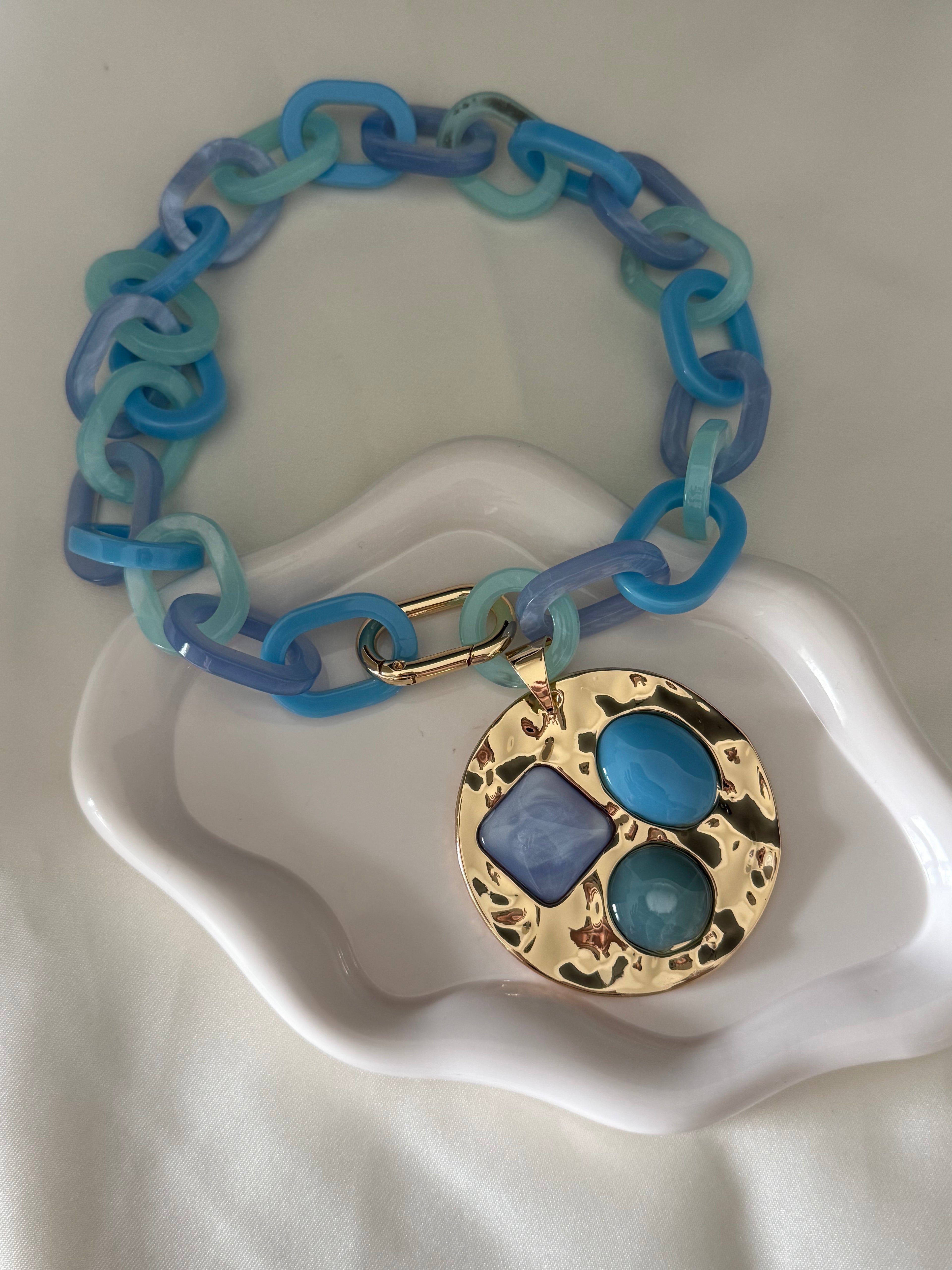 Collana Selena in azzurro