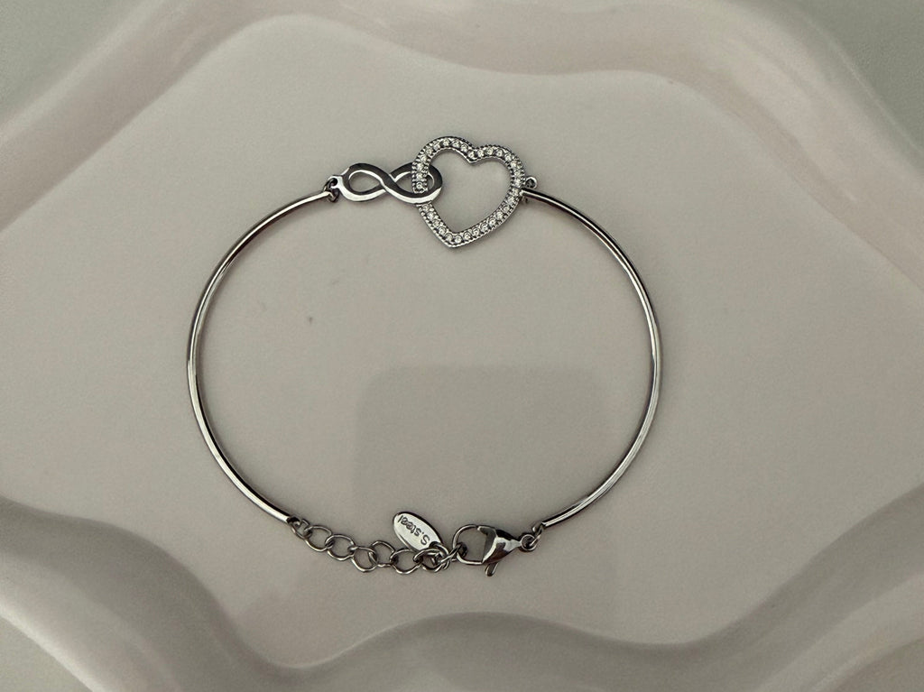 Bracciale “infinity love” silver