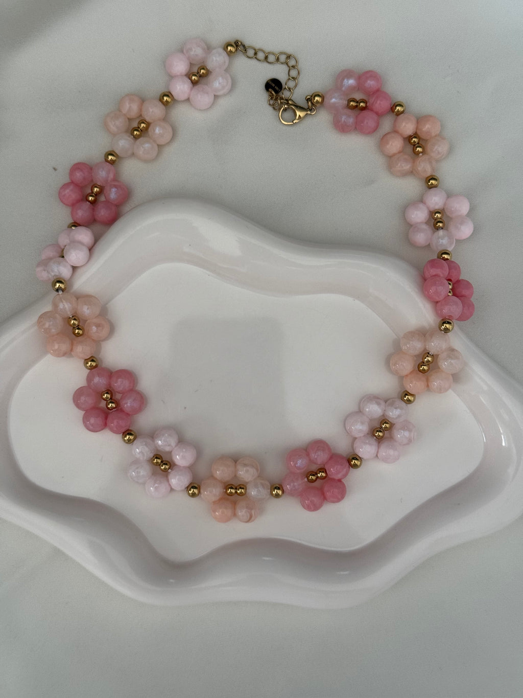 Collana Flower in rosa
