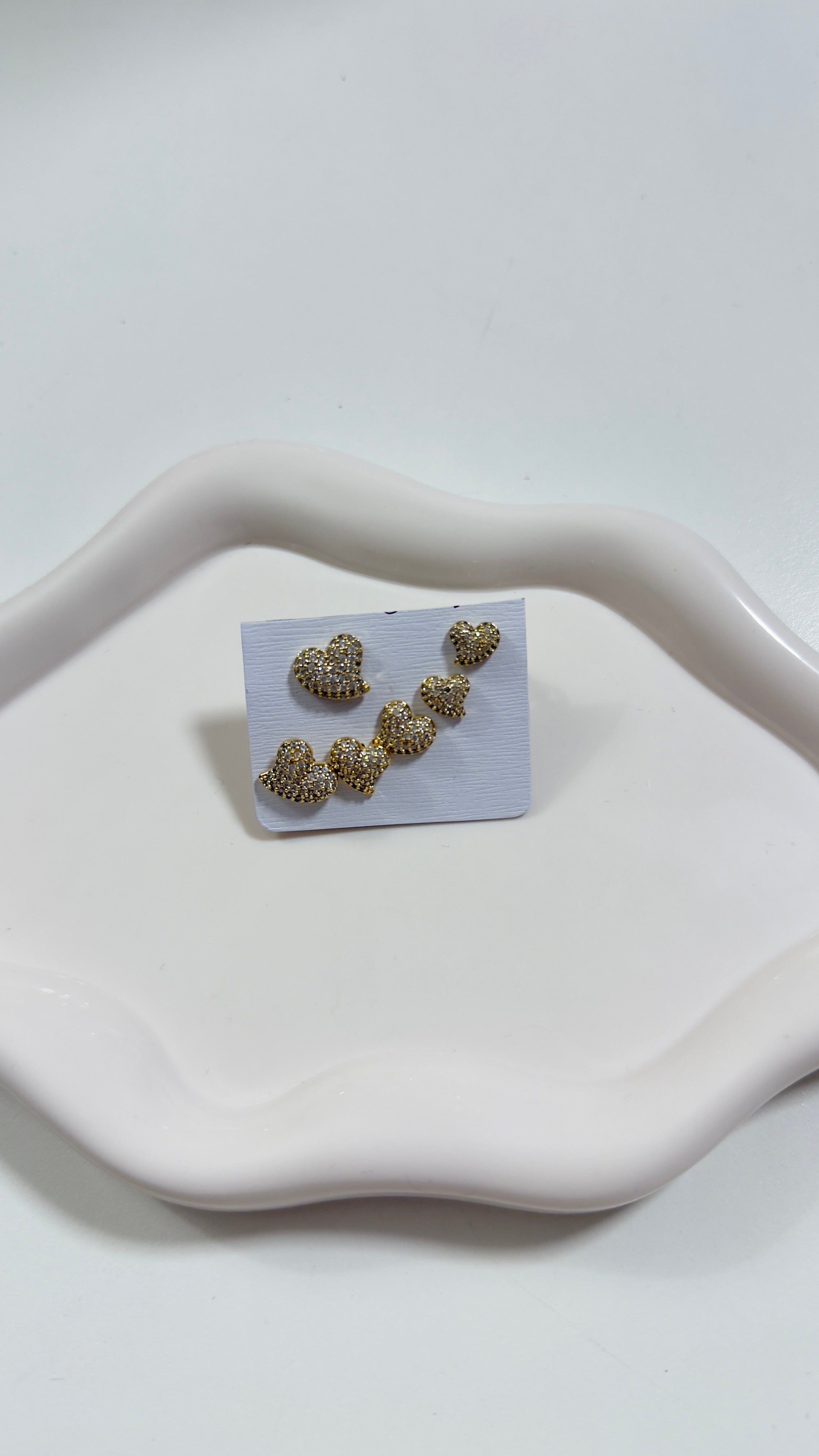 Set orecchini cuore Ila