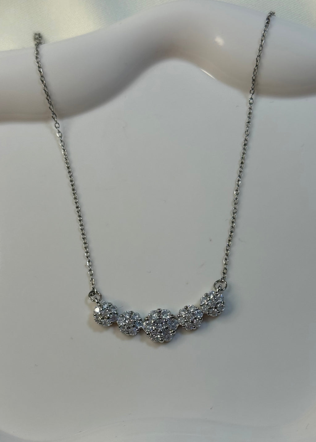 Collana Five flowers silver