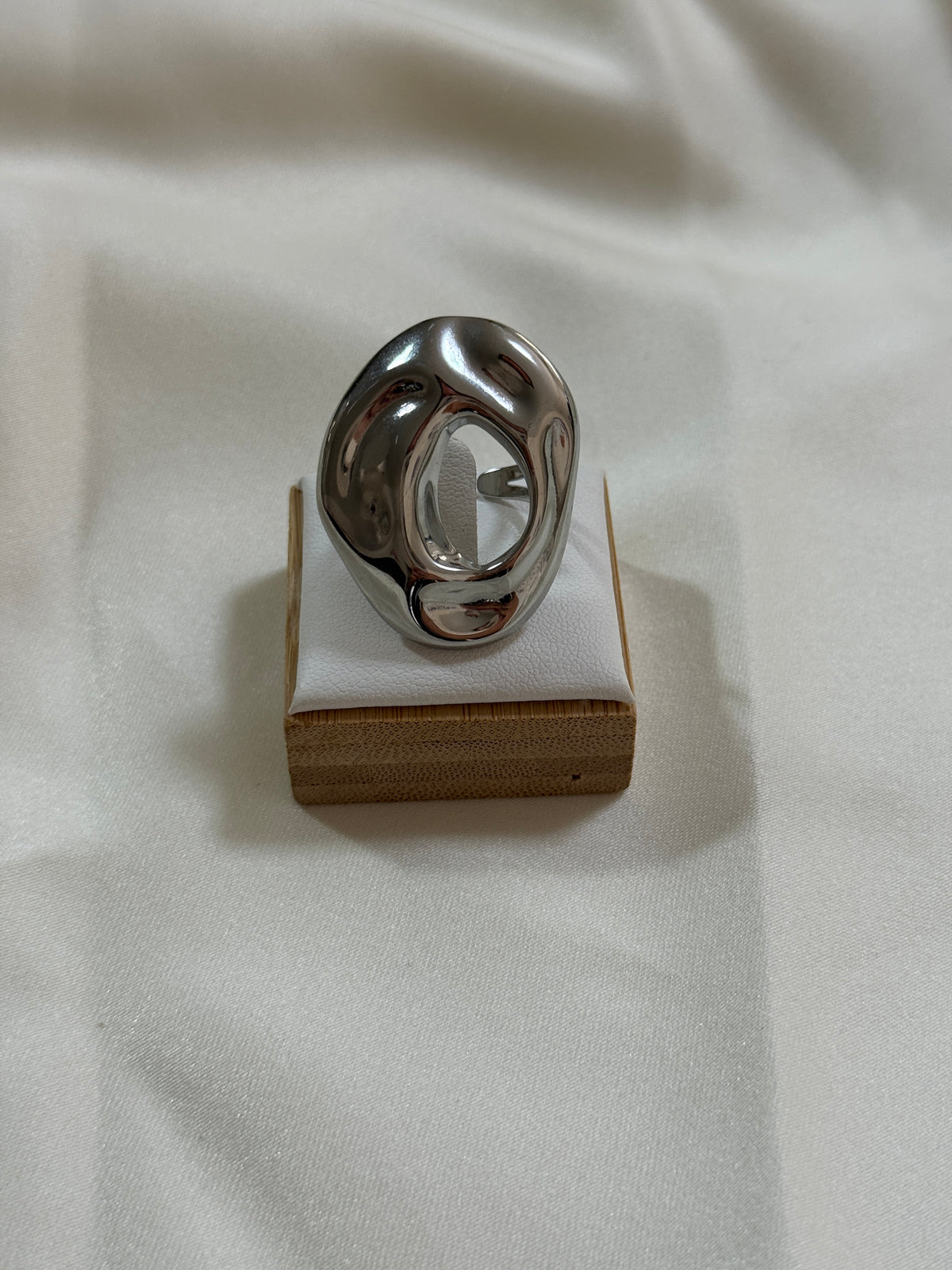 Anello oval bold silver