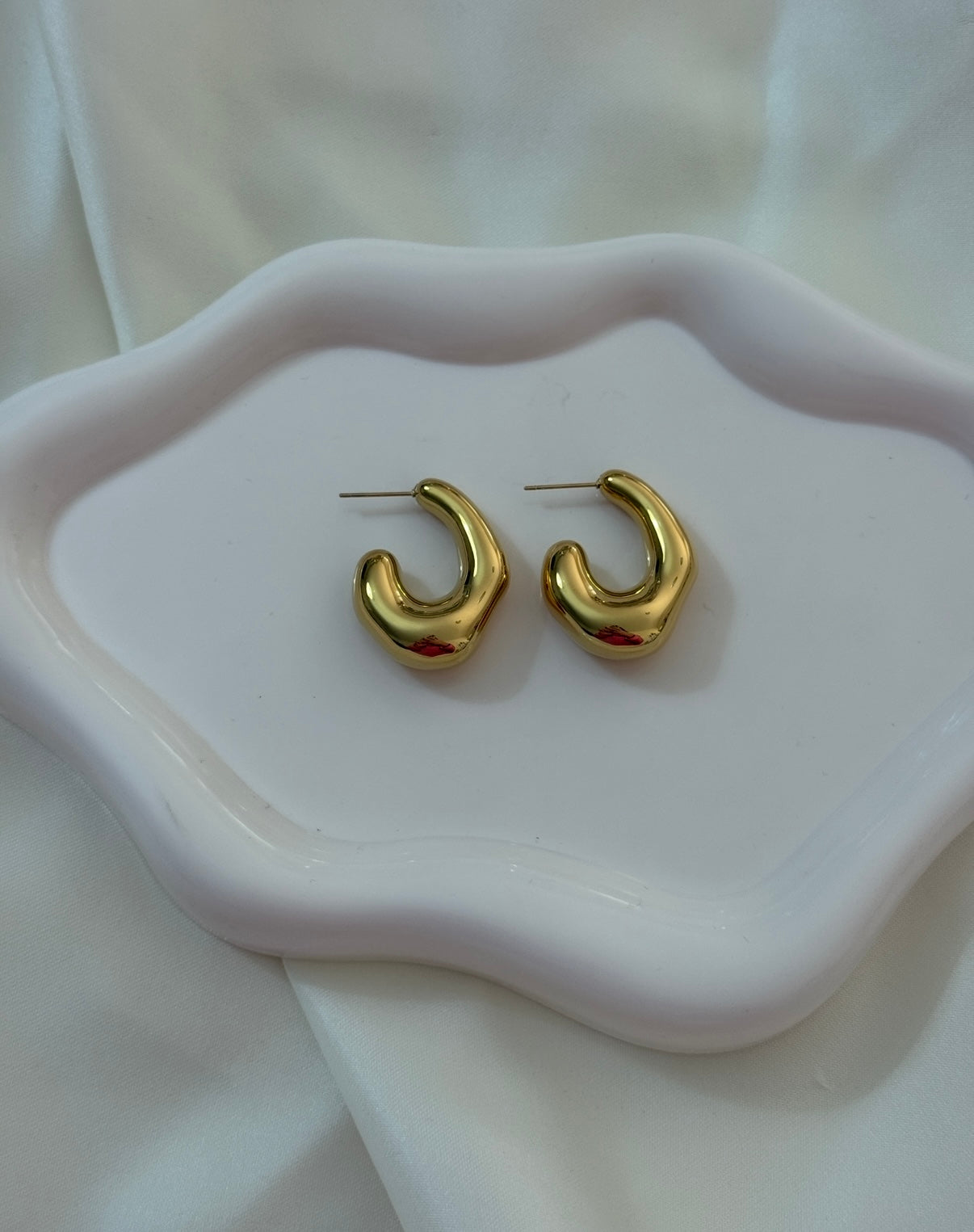 Orecchini moon piccoli gold